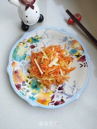 萝卜丝炒白菜的做法