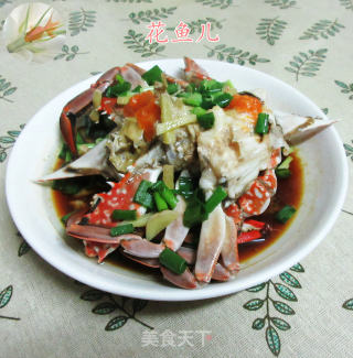 葱油梭子蟹的做法