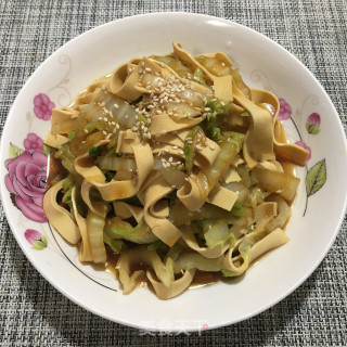 白菜拌豆皮的做法
