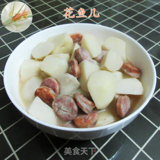 香肠炖芋艿的做法
