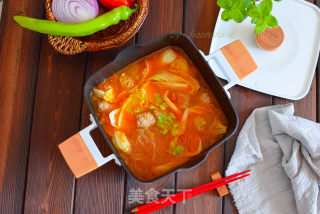西红柿牛肉丸子汤的做法