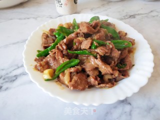 尖椒炒驴肉的做法