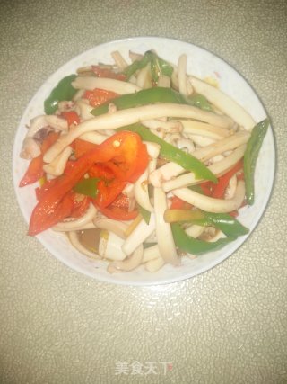 双椒炒鱿鱼的做法