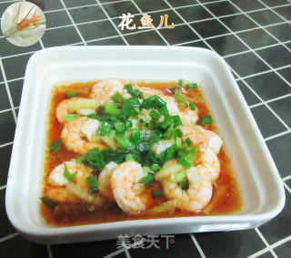 葱油虾仁的做法