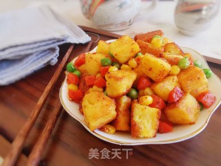 孜然馒头丁的做法