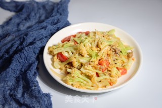 香菇肉末炒花菜的做法