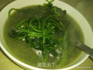 番薯叶汤的做法