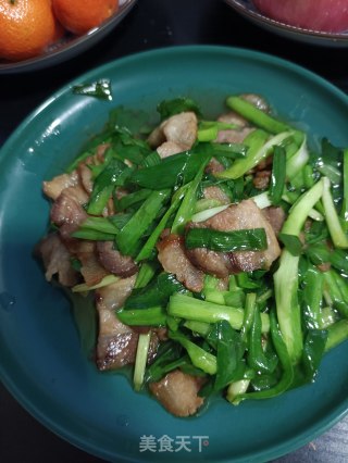 韭菜回锅肉的做法