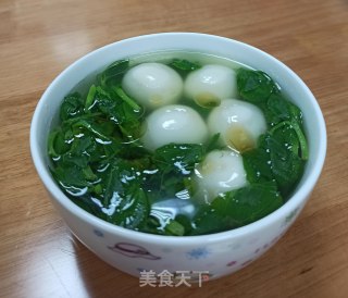 豆苗汤肉元宵