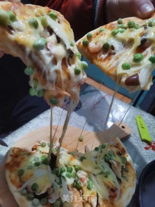 披萨虾仁豌豆的做法