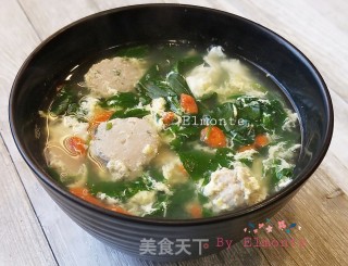 枸杞叶丸子汤的做法