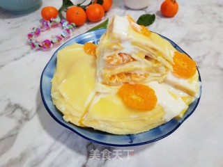 橘子酸奶千层的做法