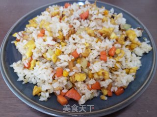 鹅蛋炒米饭的做法