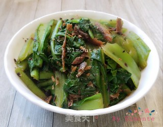 豆豉鲮鱼炒牛皮菜的做法