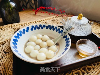 糯叽叽的黑芝麻白玉丸子的做法