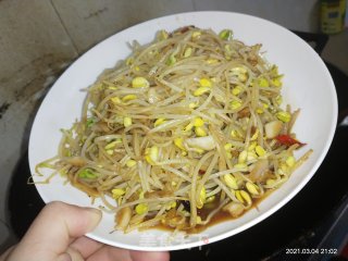 清炒黄豆芽的做法
