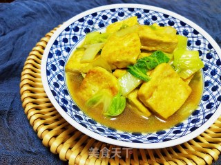 白菜炖豆腐的做法