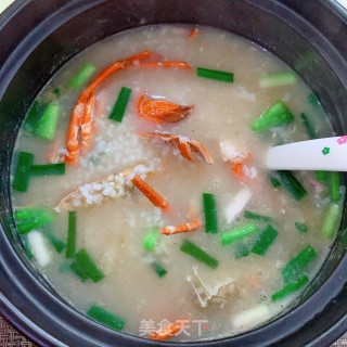 龙虾干贝粥的做法