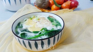 菠菜鸡蛋面的做法