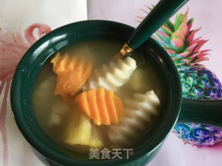 “酸甜开胃菜”菠萝甜薯汤水