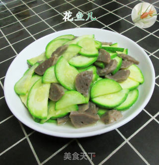 牛肉丸炒西葫芦的做法