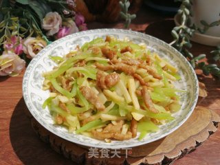 双笋炒肉丝的做法