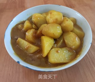 咖喱焖土豆的做法