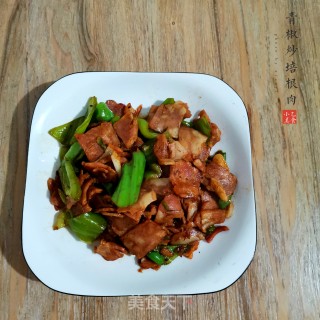青椒炒培根肉的做法