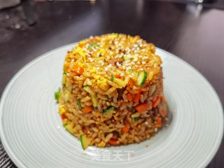 牛肉粒炒饭的做法