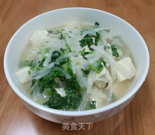 萝卜烩豆腐的做法