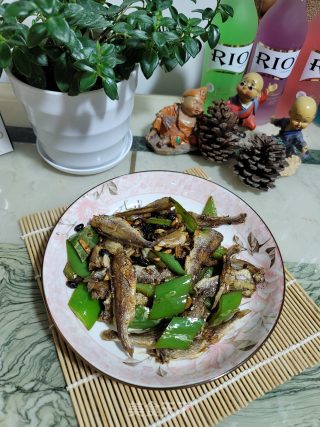 青椒豆鼓炒黄花鱼的做法