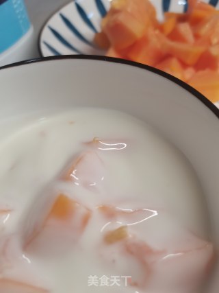 木瓜酸奶的做法