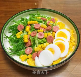 玉米火腿鸡蛋沙拉