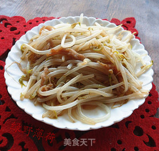 肉丝炒绿豆芽的做法