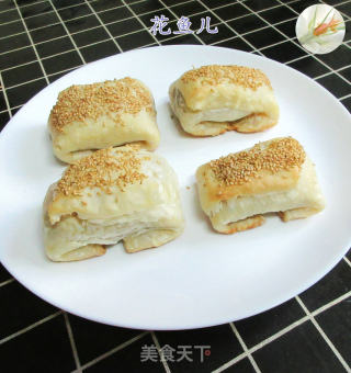 海苔芝麻肉松馅飞饼酥的做法
