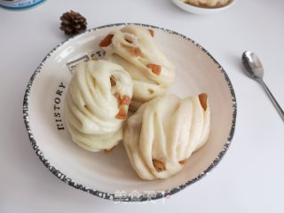 椰香果干花卷的做法