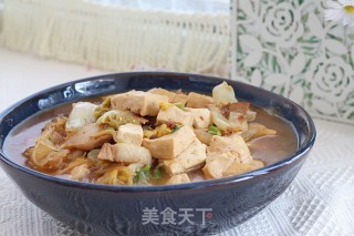 娃娃菜炖豆腐的做法
