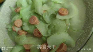 ????黄瓜炒火腿的做法