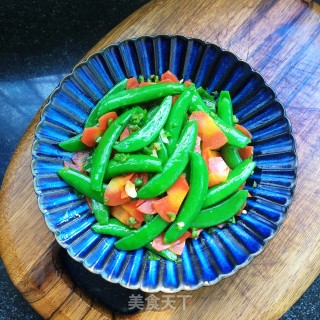 凉拌甜豆的做法