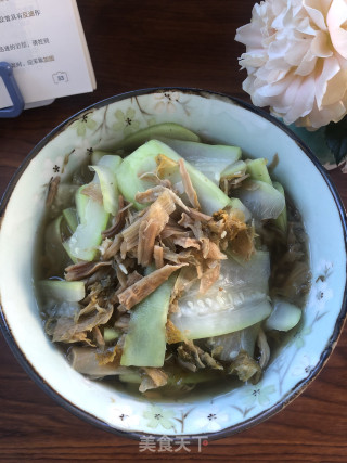 夜开花干菜汤的做法
