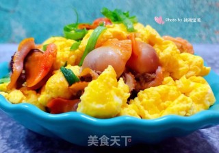 香葱毛蚶炒蛋的做法