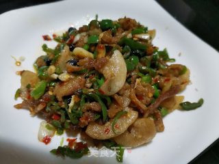 豆豉辣椒炒油渣的做法