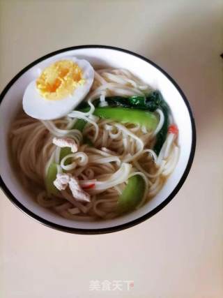 青菜肉丝面的做法
