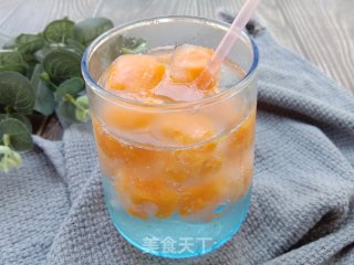 芒果汽泡水的做法