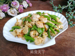 虾球豆角炒蛋的做法