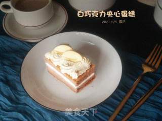 白巧克力奶油夹心蛋糕的做法