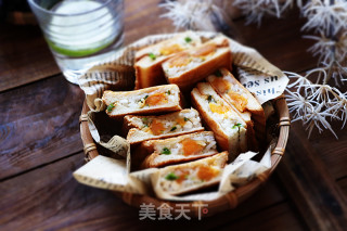 咸蛋黄米饭三文治的做法
