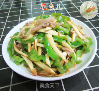 肉丝青椒炒茭白的做法