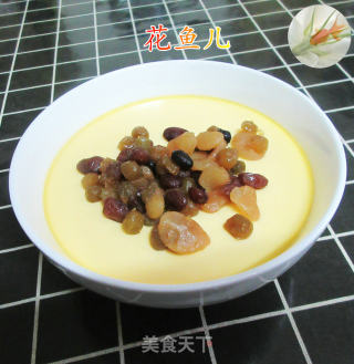 蜜豆牛奶鸡蛋布丁的做法