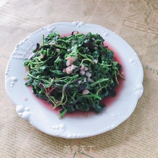 蒜蓉红苋菜的做法